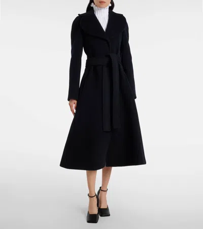 Alaïa Tailored Wool Coat In Black