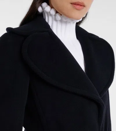 Alaïa Tailored Wool Coat In Black