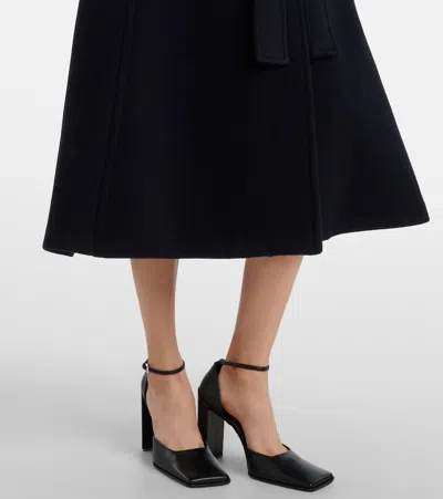 Alaïa Tailored Wool Coat In Black
