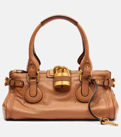 Chloé Womens Mustang Brown Paddington Small Leather Top-handle Bag In Brown