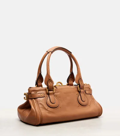 Chloé Womens Mustang Brown Paddington Small Leather Top-handle Bag In Brown