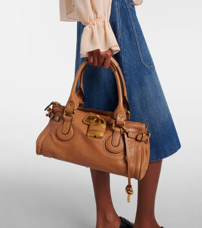 Chloé Womens Mustang Brown Paddington Small Leather Top-handle Bag In Brown