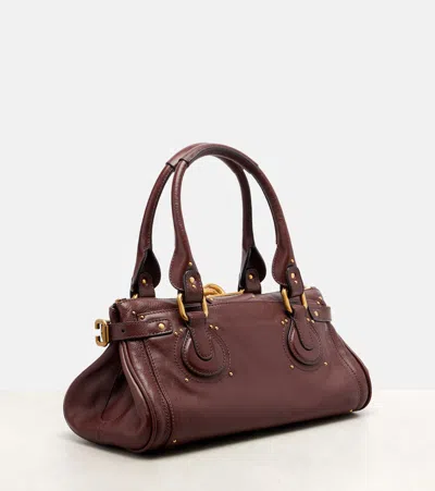 Chloé Chloe Women Chocolate Leather Paddington Shoulder Bag In Brown