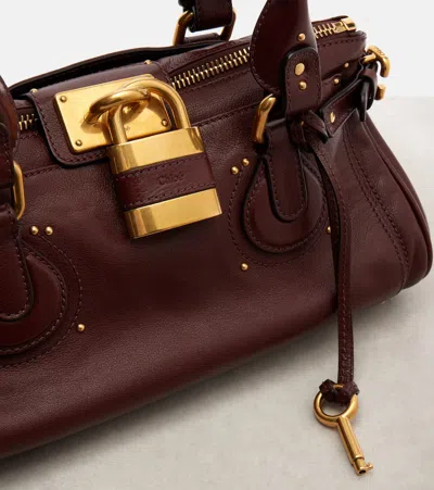 Chloé Chloe Women Chocolate Leather Paddington Shoulder Bag In Brown