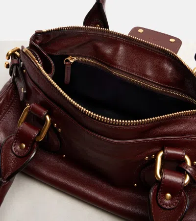 Chloé Chloe Women Chocolate Leather Paddington Shoulder Bag In Brown