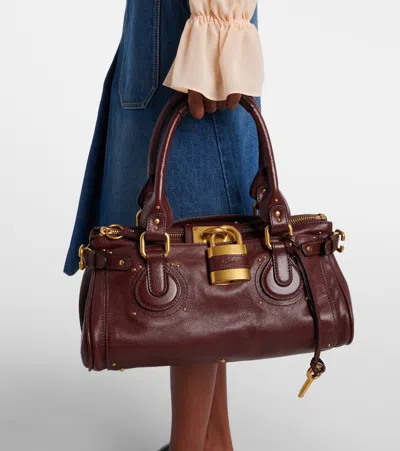 Chloé Chloe Women Chocolate Leather Paddington Shoulder Bag In Brown