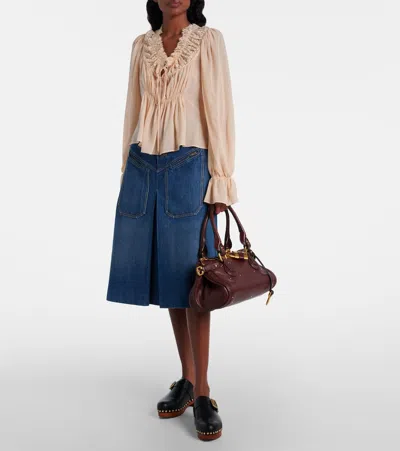 Chloé Chloe Women Chocolate Leather Paddington Shoulder Bag In Brown