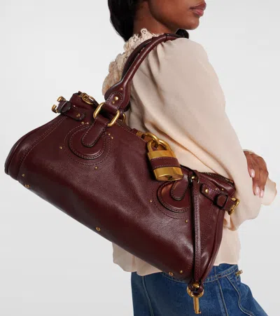 Chloé Chloe Women Chocolate Leather Paddington Shoulder Bag In Brown