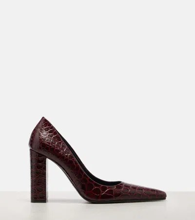 Alaïa Show Pointed Toe Lizard Embossed Pump In Animal Print