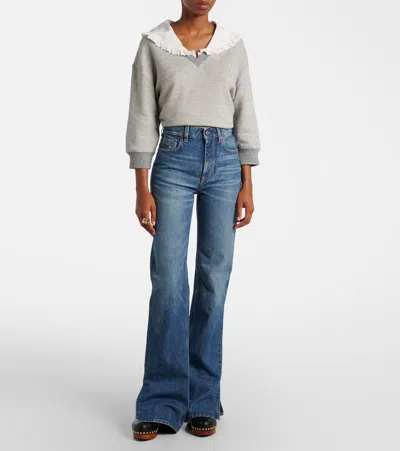 Chloé Rigid High-rise Straight-leg Jeans In Blue