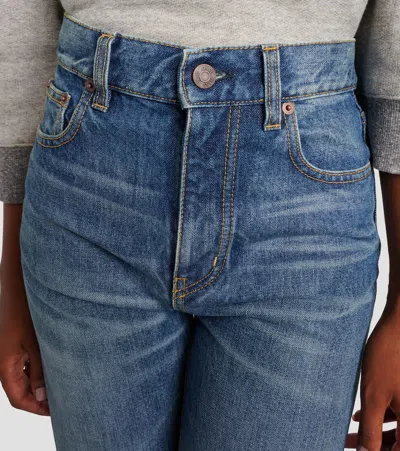 Chloé Rigid High-rise Straight-leg Jeans In Blue