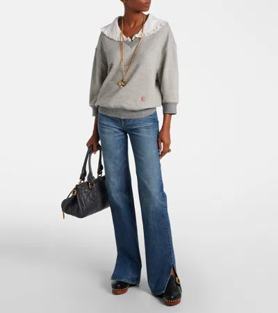 Chloé Rigid High-rise Straight-leg Jeans In Blue