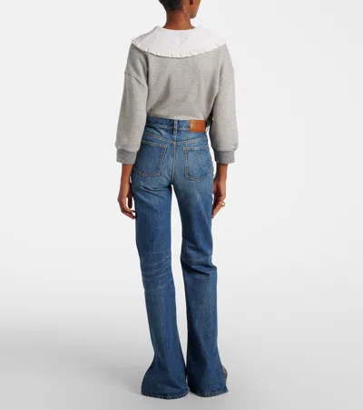 Chloé Rigid High-rise Straight-leg Jeans In Blue