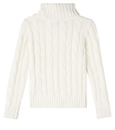 Polo Ralph Lauren Cable-knit Cotton Sweater In White