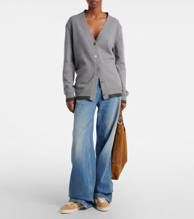 Gucci Beige G75 Sneaker In Suede And Gg Fabric Women In Brown