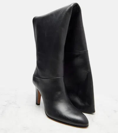 Chloé Eve Leather Over-the-knee Boots In Black