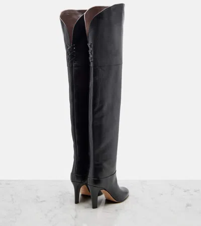Chloé Eve Leather Over-the-knee Boots In Black