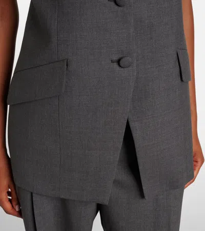 Rohe Róhe Wool Vest In Gold