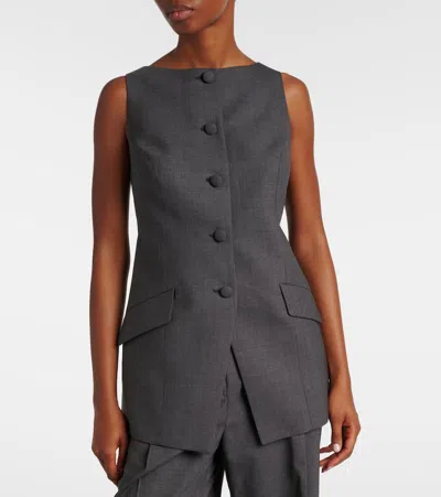 Rohe Róhe Wool Vest In Gold