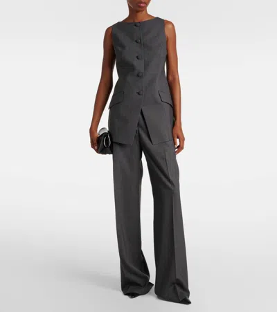 Rohe Róhe Wool Vest In Gold