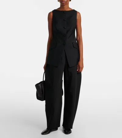 Rohe Button-front Vest In Black
