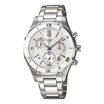 Casio Sheen Limited Edition Waterproof Stainless Steel Strap White Analog