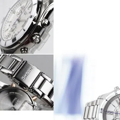 Casio Sheen Limited Edition Waterproof Stainless Steel Strap White Analog