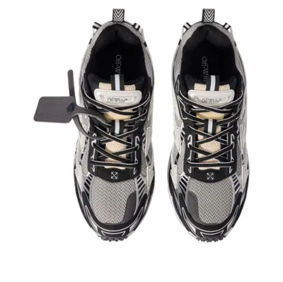 Off-white Sneakers With Detachable Zip Tie And Mesh In Multi