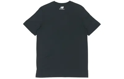 New Balance Men's  Athleisure Casual Sports Round Neck Short Sleeve Version Black