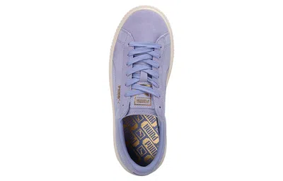 Puma (wmns)  Suede Platform Satin Purple In Blue