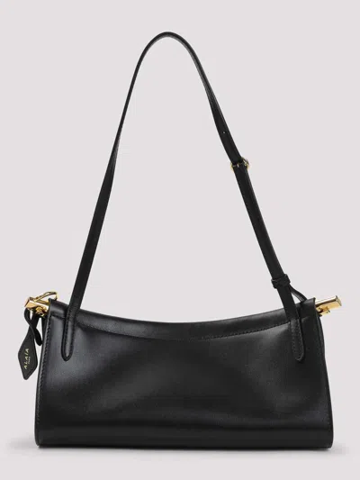 Alaïa Womens Noir East West Magnetic-frame Leather Shoulder Bag