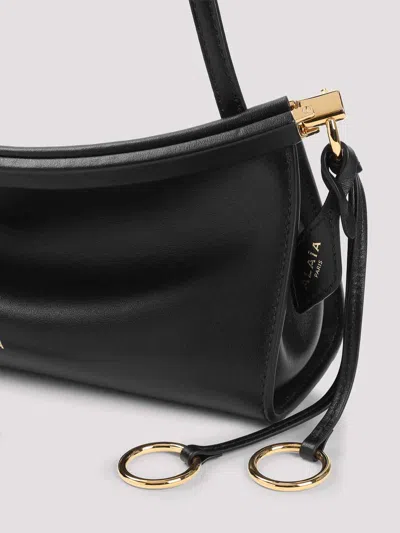 Alaïa Womens Noir East West Magnetic-frame Leather Shoulder Bag
