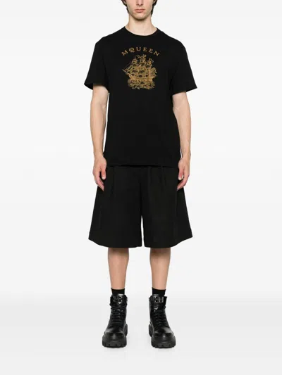 Alexander Mcqueen Black T-shirt With Print