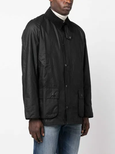 Barbour Ashby Realizzato In Cotone Cerato Sylkoil 203 G. Presenta Un Taglio Comodo. Chiusura Antivento Con B In Black