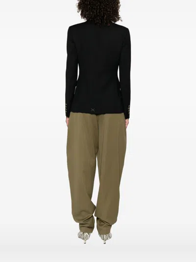 Dondup Black Doule-breasted Blazer In Black