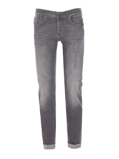 Dondup Slim-fit Gray Denim Jeans In Gray