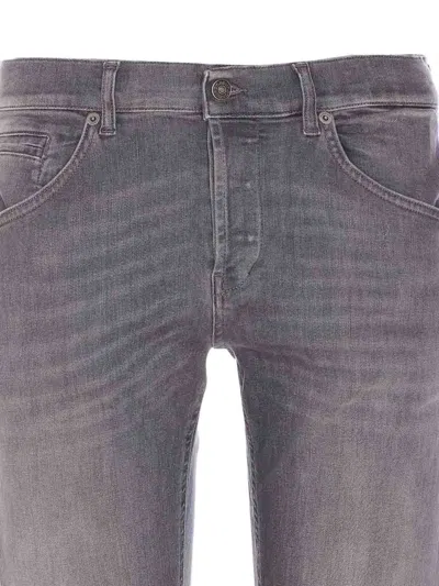Dondup Slim-fit Gray Denim Jeans In Gray