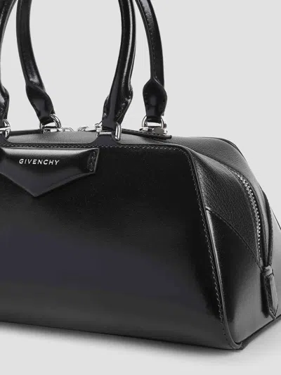 Givenchy Women Antigona East West Small Leather Shoulder Bag In Black
