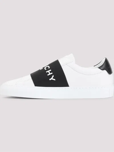Givenchy Sneaker Urban Street In Pelle Con Fascia Elasticizzata In White