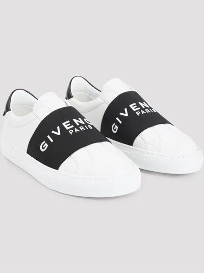 Givenchy Sneaker Urban Street In Pelle Con Fascia Elasticizzata In White