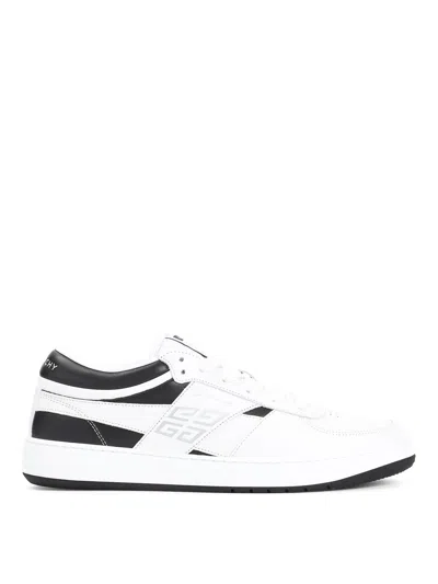 Givenchy G Move Low-top Leather Sneakers In White