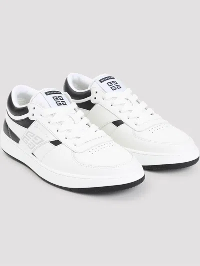 Givenchy G Move Low-top Leather Sneakers In White