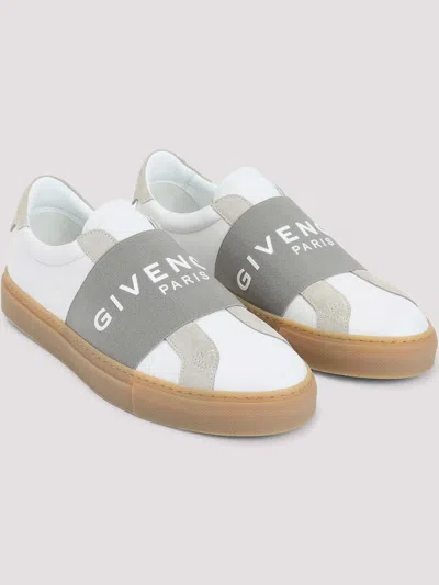 Givenchy Urban Street Sneakers In Leather And Suede With Elastic In White