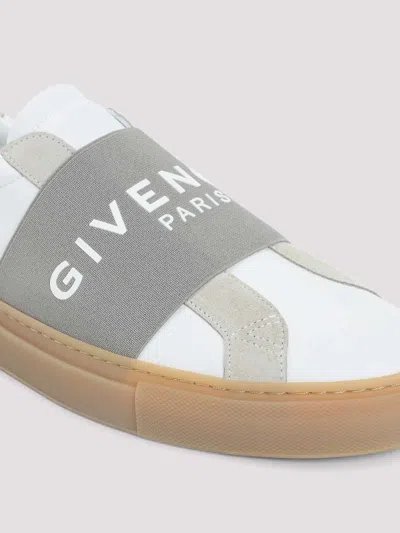 Givenchy Urban Street Sneakers In Leather And Suede With Elastic In White