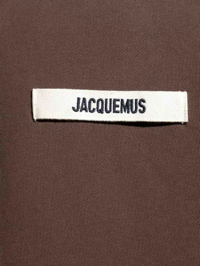 Jacquemus Le Hoodie Gros Grain In Brown