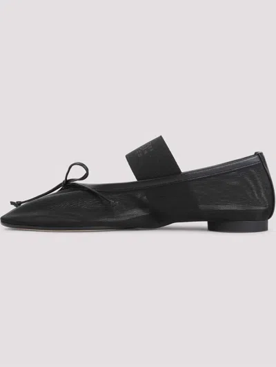 Mm6 Maison Margiela Mm6 By Maison Margiela "anatomic" Ballet Flats – Black In Black