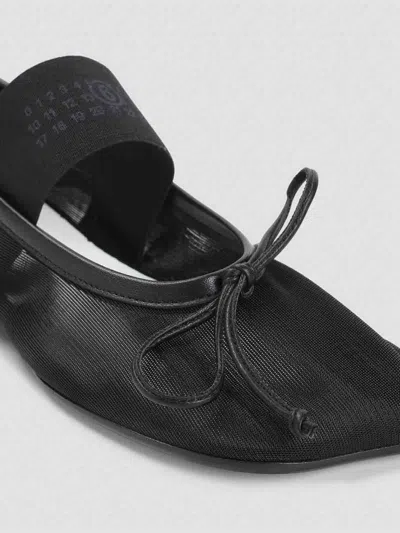 Mm6 Maison Margiela Mm6 By Maison Margiela "anatomic" Ballet Flats – Black In Black