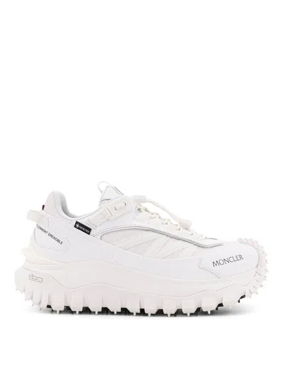 Moncler Waterproof Trailgrip Gtx Sneakers With Carbon Fiber In White