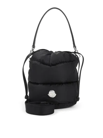 Moncler Caradoc Fabric Bucket Bag With Adjustable Strap In Black