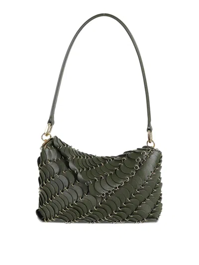 Rabanne 'paco' Shoulder Bag In Khaki In Brown